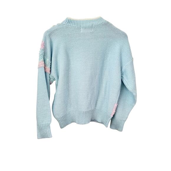 Vintage Jaclyn Smith Pastel Abstract Sweater Women’s Size M |  Knit 80s Style - Picture 2 of 14